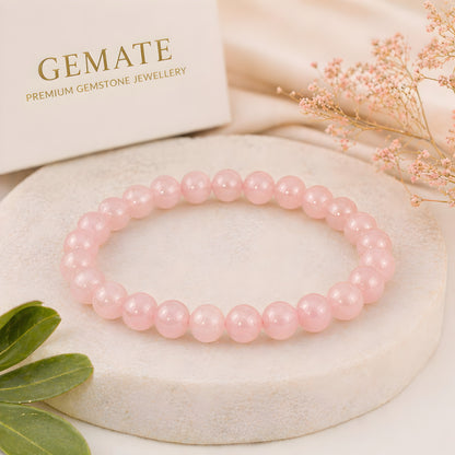 Rose Quartz Bracelet – Attract Love, Strengthen Relationship & Emotional Healing