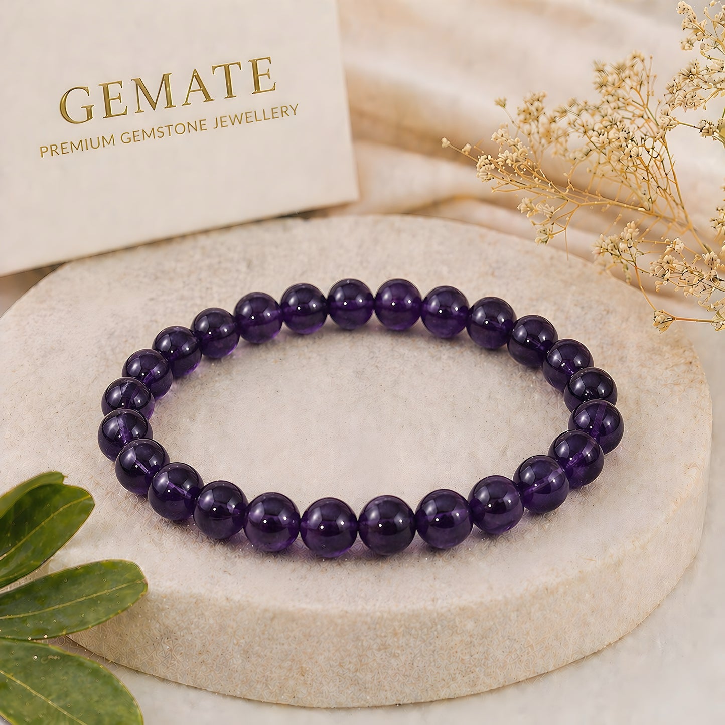 Amethyst Bracelet – Known for Calming the Mind, Healing Energy & Spritual Balance