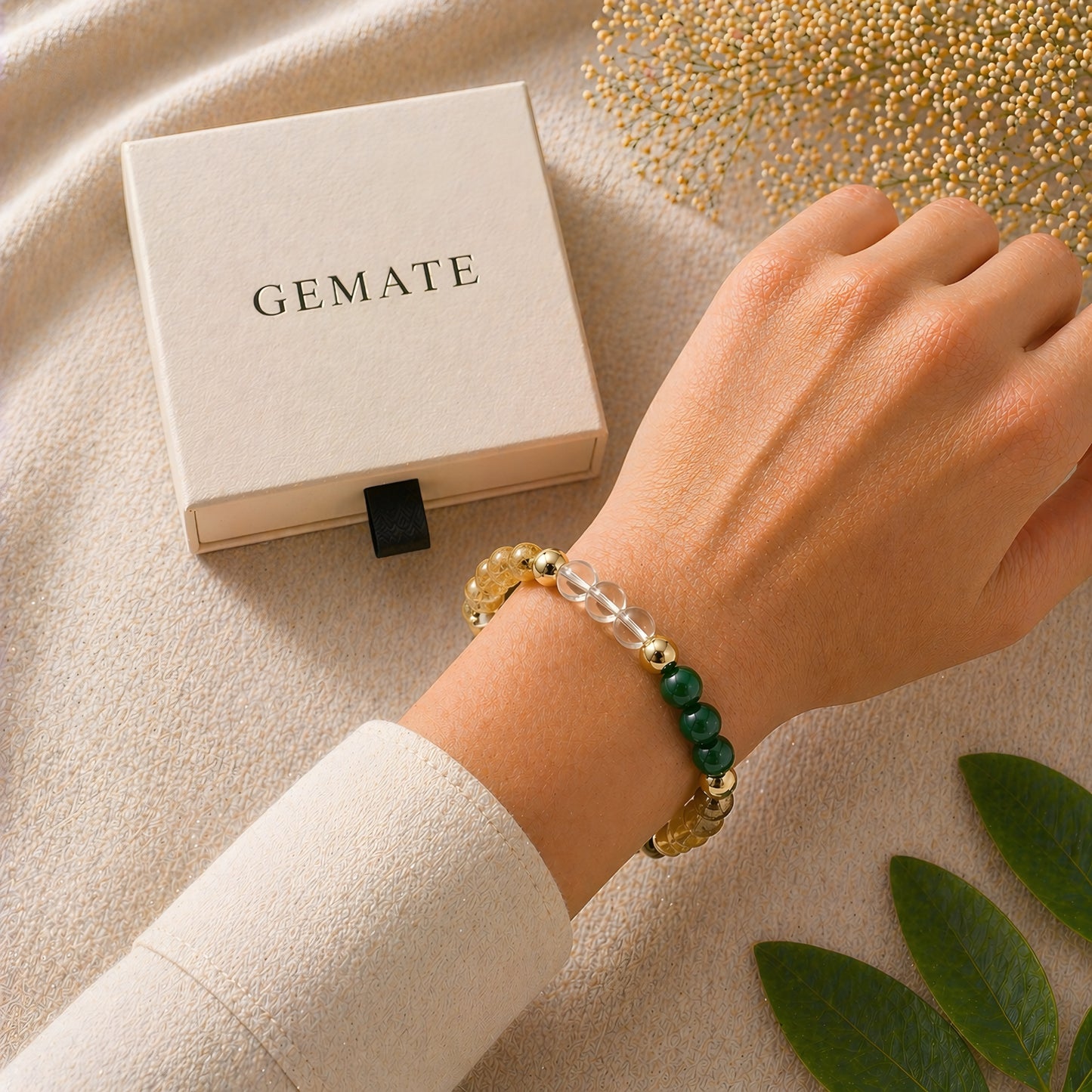 Dhan Yog Bracelet with Free Selenite Plate — Attracts Wealth & Prosperity