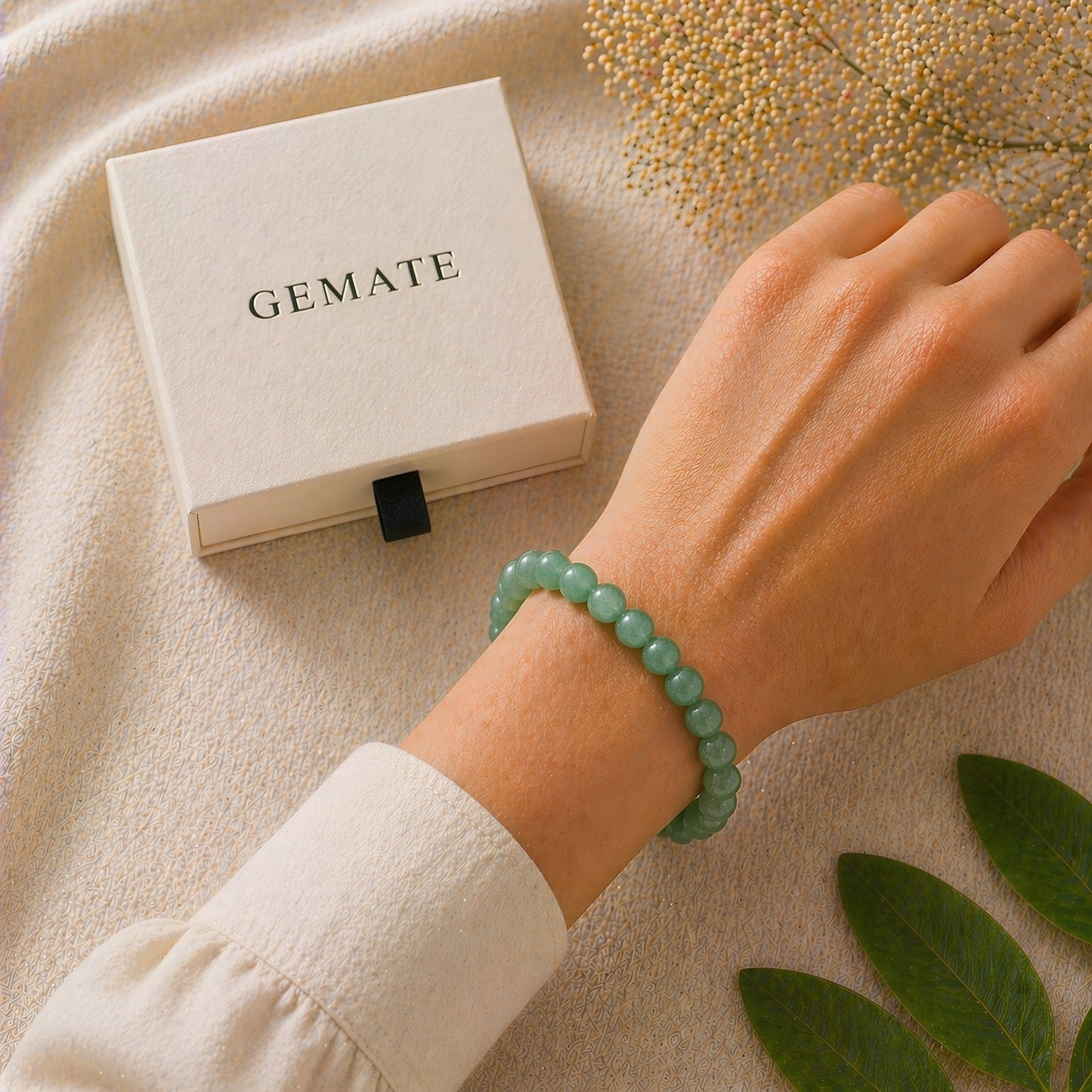 Green Aventurine Bracelet – Attracts Luck, Growth & Opportunity