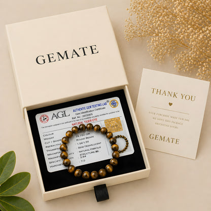 Tiger Eye Bracelet – Enhance Confidence, Courage & Protection against Negative Energy
