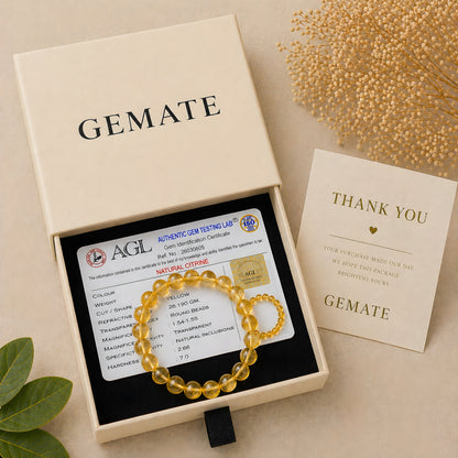 Citrine Bracelet – Attracts Wealth & Success