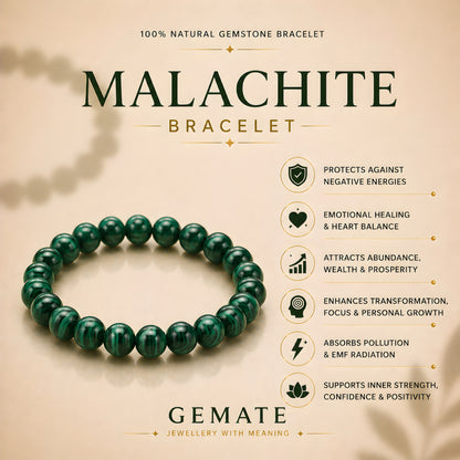 Malachite Bracelet – Known for Protection & Transformation