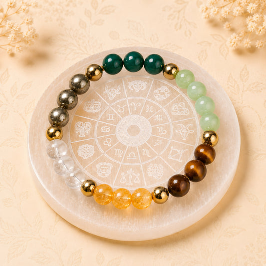 Dhan Yog Bracelet with Free Selenite Plate — Attracts Wealth & Prosperity