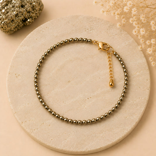 Lakshmi Pyrite Anklet  — Attracts Wealth & Prosperity